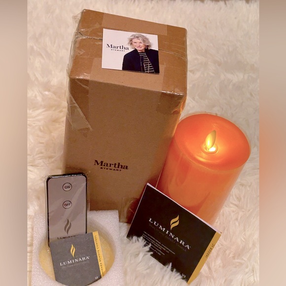 luminara Accents Luminara Martha Stewart Flameless Pillar Candle